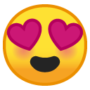 Smiling Face with Heart-eyes emoji, Google, Redesign, 2017