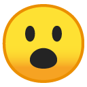 Face with Open Mouth emoji, Google, Redesign, 2017