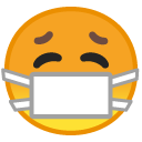 Face with Medical Mask emoji, Google, Redesign, 2017