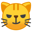 Cat with Wry Smile emoji, Google, Redesign, 2017