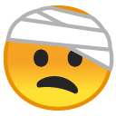 Face with Head-bandage emoji, Google, Redesign, 2017