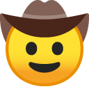 Cowboy Hat Face emoji, Google, Redesign, 2017