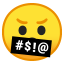 Face with Symbols on Mouth emoji, Google, Redesign, 2017