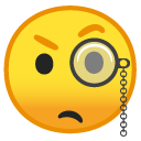 Face with Monocle emoji, Google, Redesign, 2017