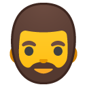 Person: Beard emoji, Google, Redesign, 2017