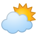 Sun Behind Cloud emoji, Google, Redesign, 2017