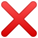 Cross Mark emoji, Google, Redesign, 2017