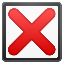 Cross Mark Button emoji, Google, Redesign, 2017
