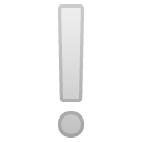 White Exclamation Mark emoji, Google, Redesign, 2017