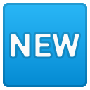 New Button emoji, Google, Android 2018