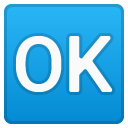 Ok Button emoji, Google, Android 2018