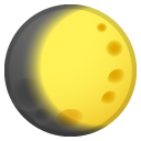 Waxing Gibbous Moon emoji, Google, Android 2018
