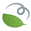 Leaf Fluttering in Wind emoji, Google, Android 2018