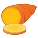 Roasted Sweet Potato emoji, Google, Android 2018