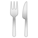 Fork and Knife emoji, Google, Android 2018
