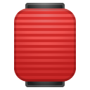Red Paper Lantern emoji, Google, Android 2018