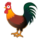 Rooster emoji, Google, Android 2018