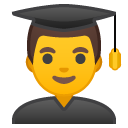 Man Student emoji, Google, Android 2018