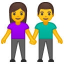 Woman and Man Holding Hands emoji, Google, Android 2018