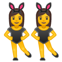 People with Bunny Ears emoji, Google, Android 2018