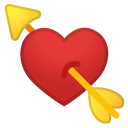 Heart with Arrow emoji, Google, Android 2018