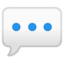 Speech Balloon emoji, Google, Android 2018