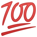 Hundred Points emoji, Google, Android 2018