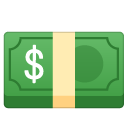 Dollar Banknote emoji, Google, Android 2018