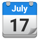 Tear-off Calendar emoji, Google, Android 2018