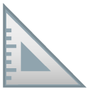 Triangular Ruler emoji, Google, Android 2018