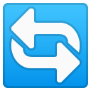 Counterclockwise Arrows Button emoji, Google, Android 2018