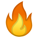 Fire emoji, Google, Android 2018