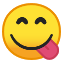 Face Savoring Food emoji, Google, Android 2018