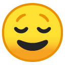 Relieved Face emoji, Google, Android 2018
