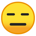 Expressionless Face emoji, Google, Android 2018