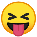 Squinting Face with Tongue emoji, Google, Android 2018