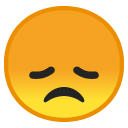 Disappointed Face emoji, Google, Android 2018