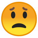 Worried Face emoji, Google, Android 2018