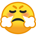 Face with Steam From Nose emoji, Google, Android 2018