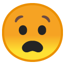 Anguished Face emoji, Google, Android 2018