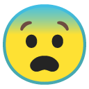 Fearful Face emoji, Google, Android 2018