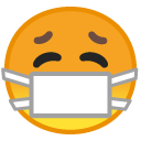 Face with Medical Mask emoji, Google, Android 2018