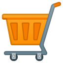 Shopping Cart emoji, Google, Android 2018