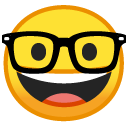 Nerd Face emoji, Google, Android 2018