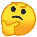 Thinking Face emoji, Google, Android 2018