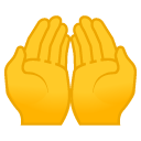 Palms Up Together emoji, Google, Android 2018