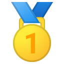 1st Place Medal emoji, Google, Android 2018
