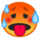 Hot Face emoji, Google, Android 2018