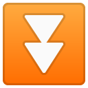 Fast Down Button emoji, Google, Android 2018