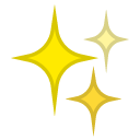 Sparkles emoji, Google, Android 2018